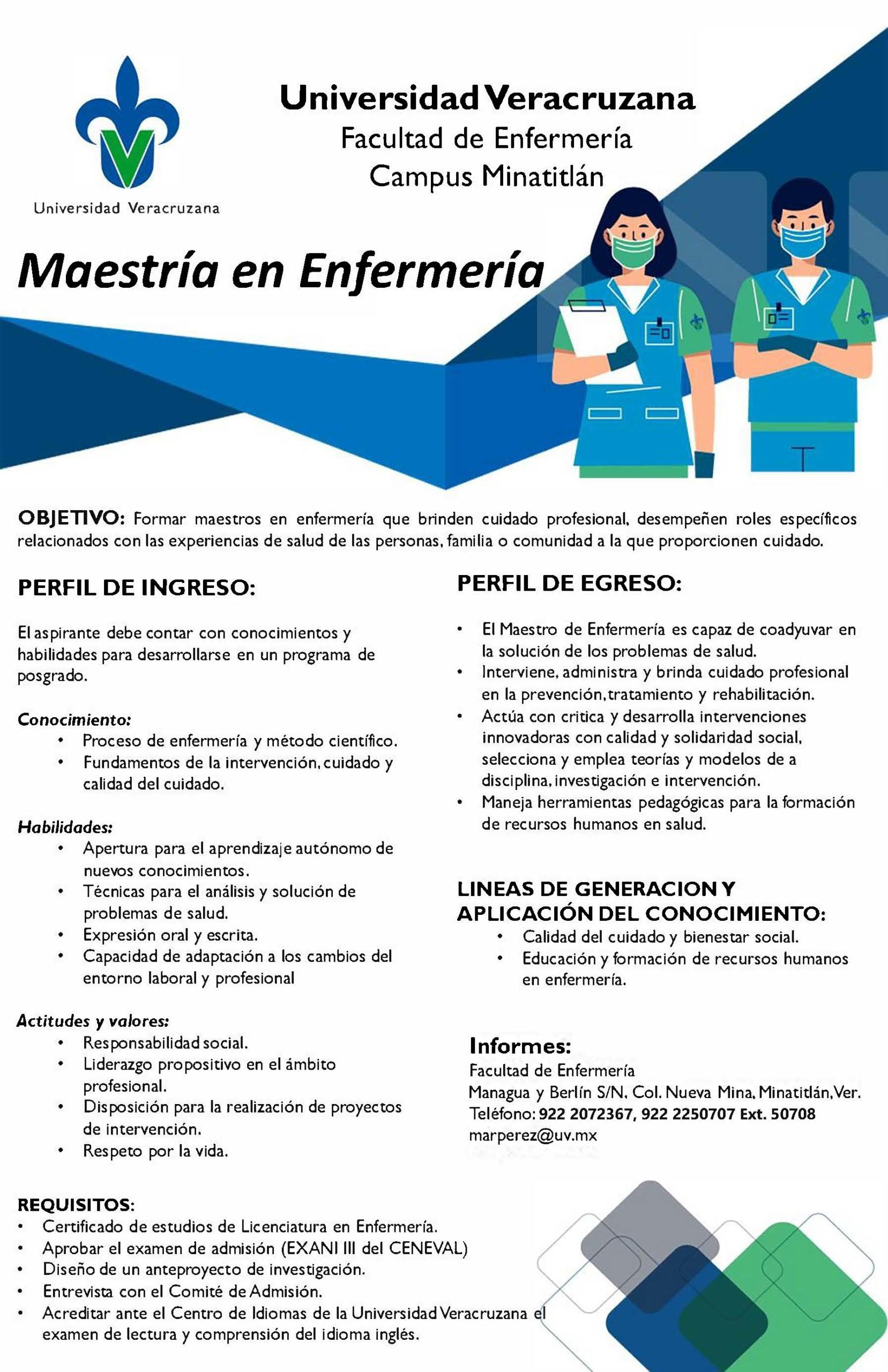 Maestria en Enfermeria Maestría en Enfermería Subsede Minatitlán