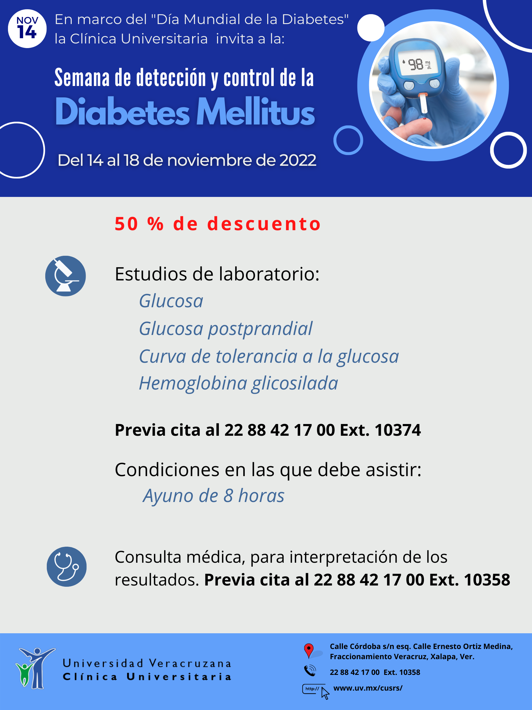 Jornada de Diabetes mellitus noviembre 2022 Clínica Universitaria de