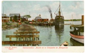 Muelle de la compañía en Construcción. Coatzacoalcos, ca. 1908. Fotografía: J. K.