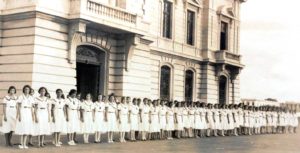 Alumnas de la Escuela Secundaria y Preparatoria de Veracruz, noviembre de 1932.