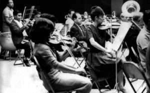 Ensayo de la Orquesta Sinfónica de Xalapa. Xalapa, Ver. ca. 1962. Fotografía: Francisco Beverido Pereau.