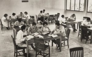 Biblioteca de la Facultad de Medicina Veterinaria y Zootecnia, ca. 1961. Veracruz, Ver.