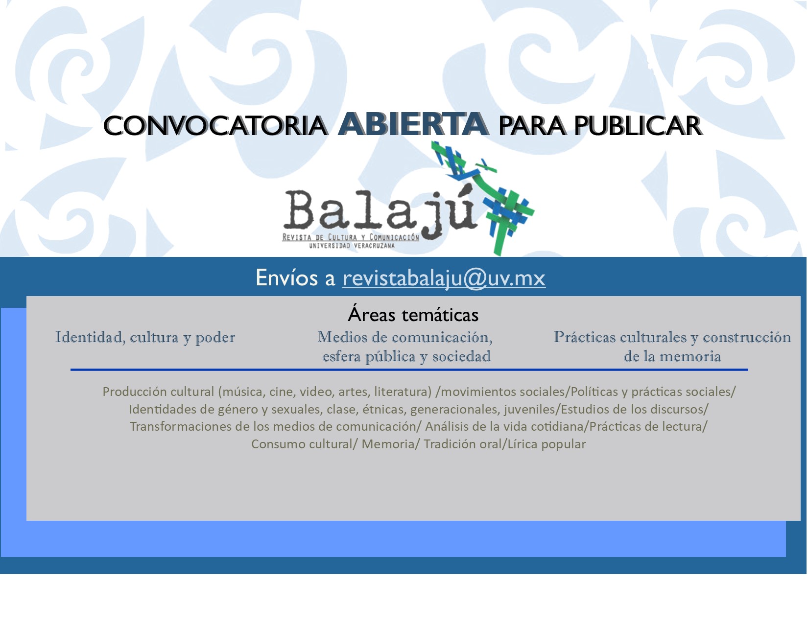 Convocatoria B8 | Centro De Estudios De La Cultura Y La Comunicación