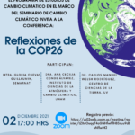Imagen Conferencia Reflexiones de la  COP26