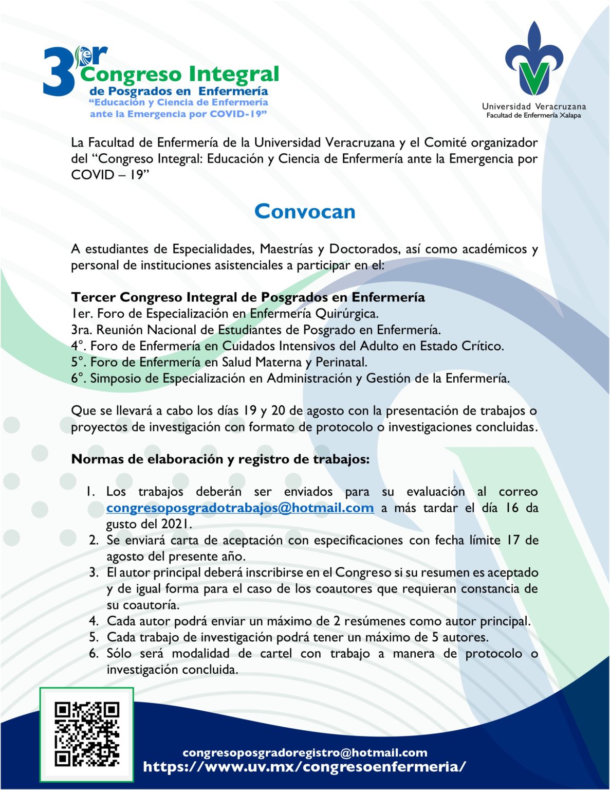 Convocatoria 3er. Congreso Integral 2021 1-2 – 6to Congreso Integral ...