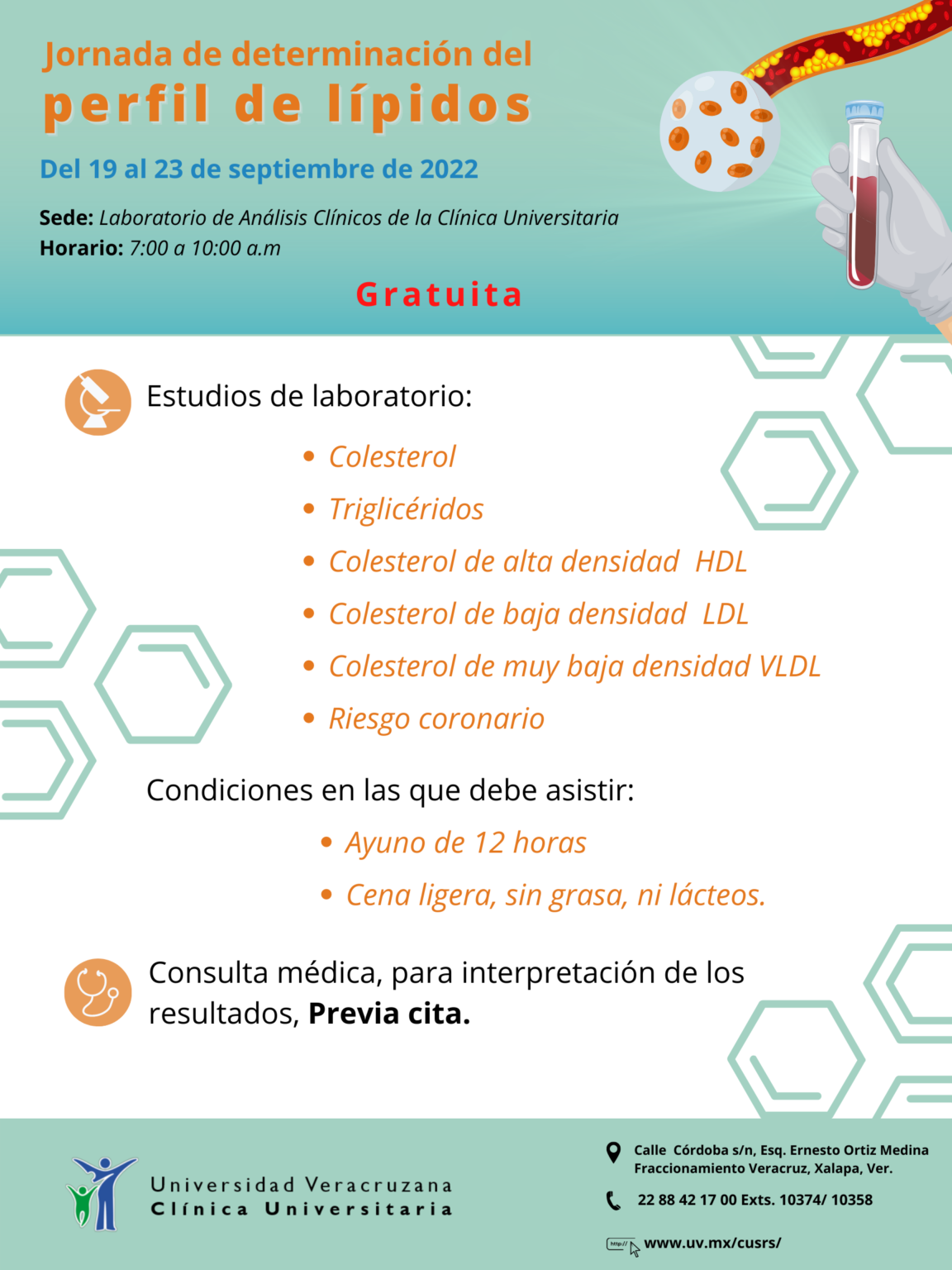 Jornada De Perfil De Lípidos 2022 Clínica Universitaria De Salud Reproductiva Y Sexual 1116
