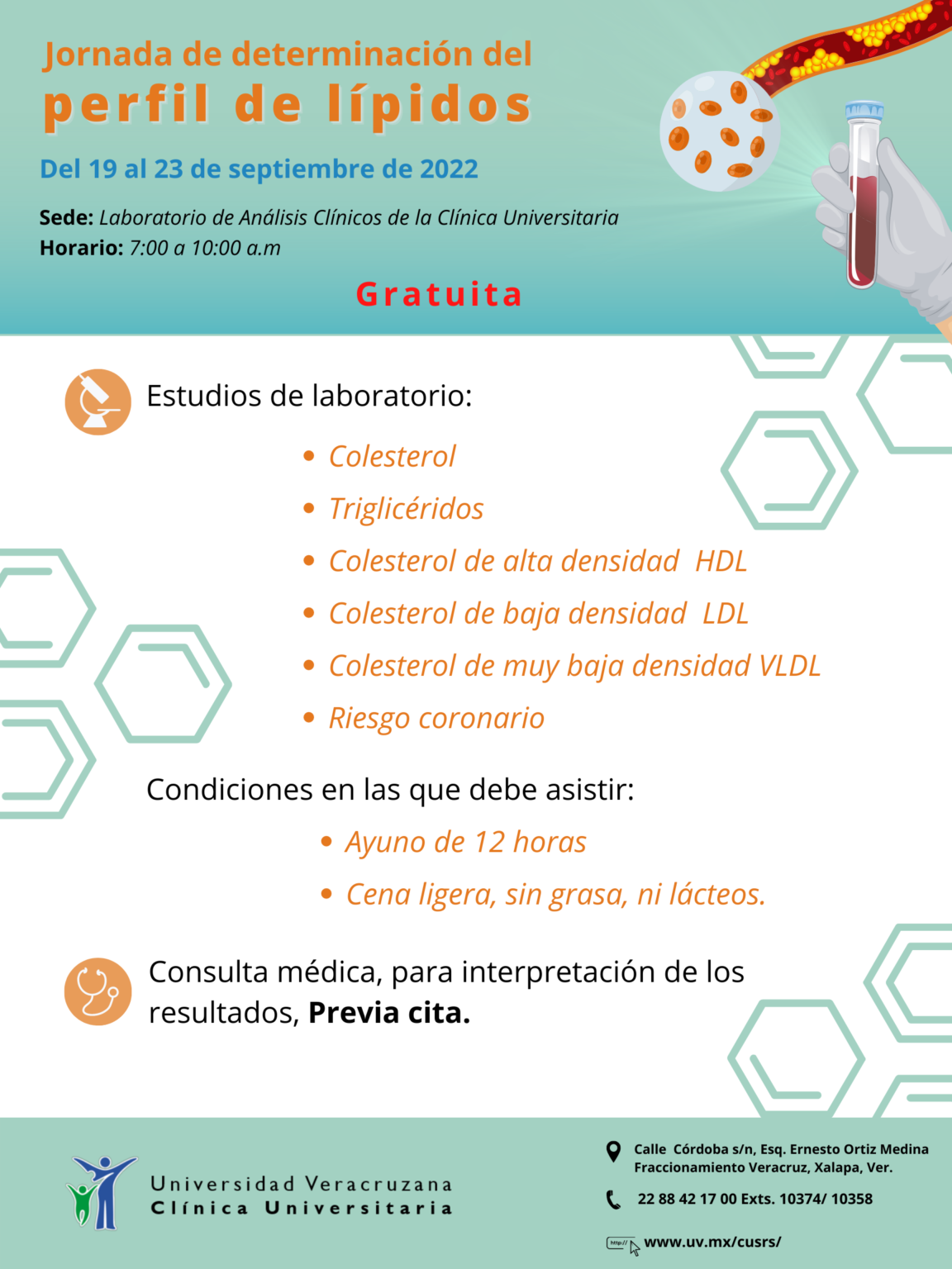 Jornada De Perfil De Lípidos 2022 Clínica Universitaria De Salud Reproductiva Y Sexual 0852