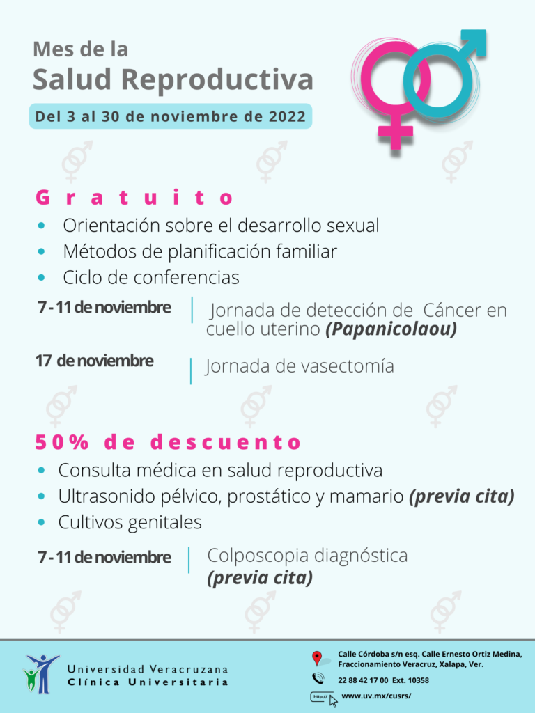 Mes De La Salud Reproductiva Noviembre 2022 Clínica Universitaria De Salud Reproductiva Y Sexual 4548