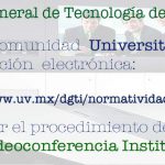 Imagen Comunicado: Solicitud de Servicios de Videoconferencia -UV-