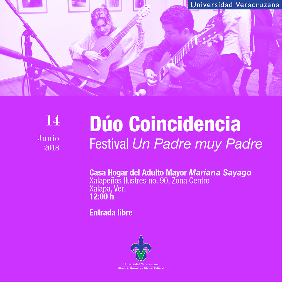 Concierto del Dúo Coincidencia en el marco del Festival Un padre muy padre  – Dirección General de Difusión Cultural