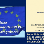 Imagen PEAN: Conferencia / Taller “La unión Europea después de BREXIT retos del modelo de integración”