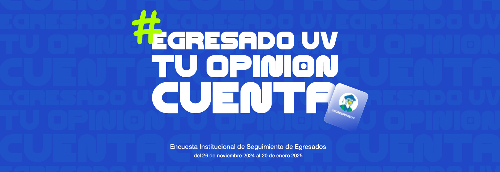 Banner de la encuesta egresados