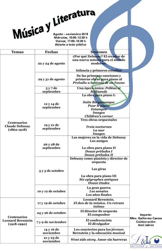 Música y Literatura Especialización en Promoción de la Lectura