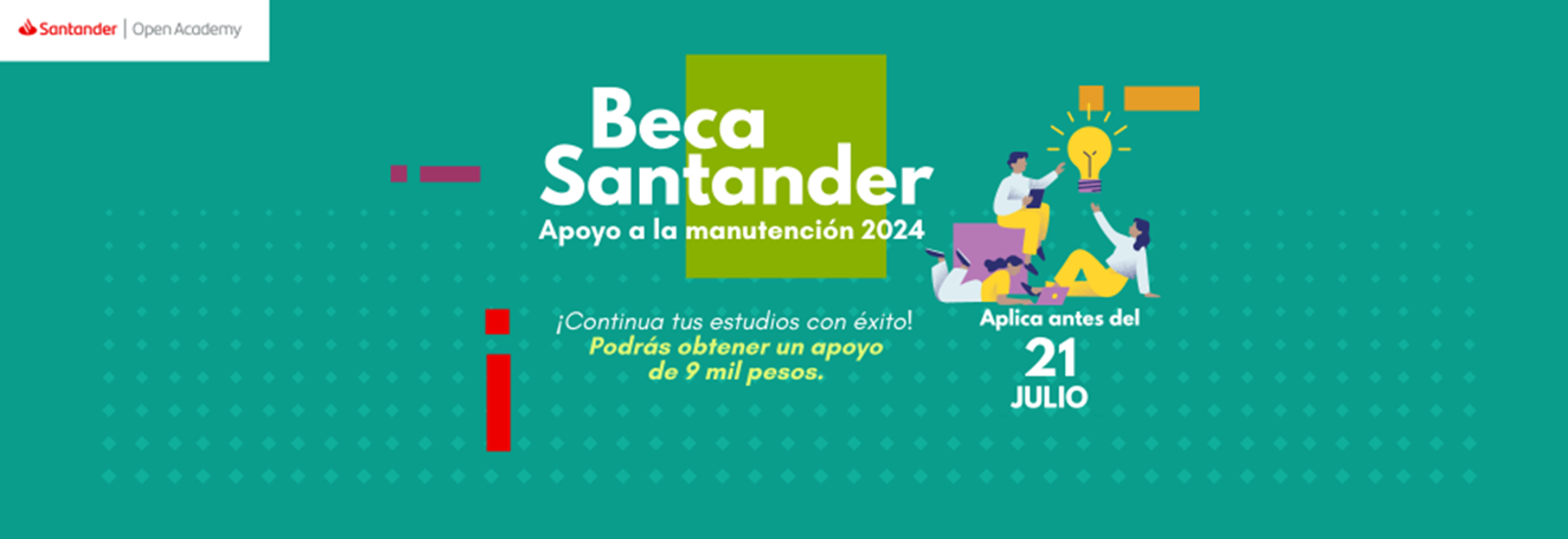 Beca Santander: Apoyo A La Manutención 2024 – Facultad De Matemáticas ...