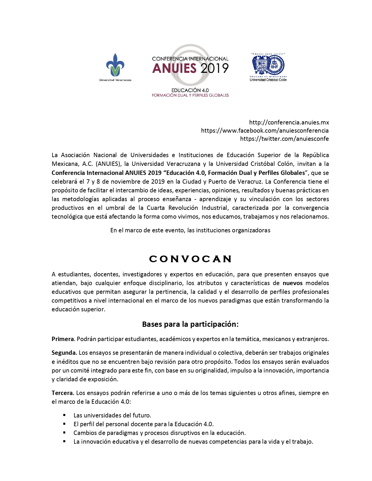 Convocatoria Certamen de ensayos Educación  – Facultad de Pedagogía