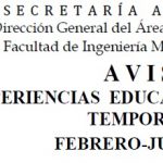 Imagen A V I S O: EE Vacantes Temporales para el Periodo Febrero-Julio 2017