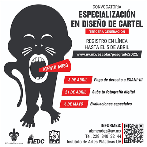 La Especialización en Diseño de Cartel tiene el objetivo de que su alumnado sea capaz de diseñar carteles sociales, culturales y políticos