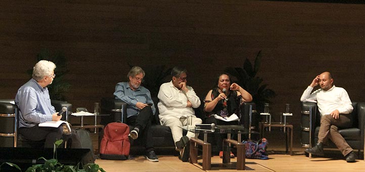 Roberto Leher, Luis Armando González, Ana Silvia Monzón y Andrés Felipe Mora, reflexionaron sobre las universidades latinoamericanas