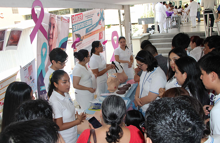 Estudiantes de las Facultades de Medicina y de Nutrición realizaron una Feria de la Salud 
