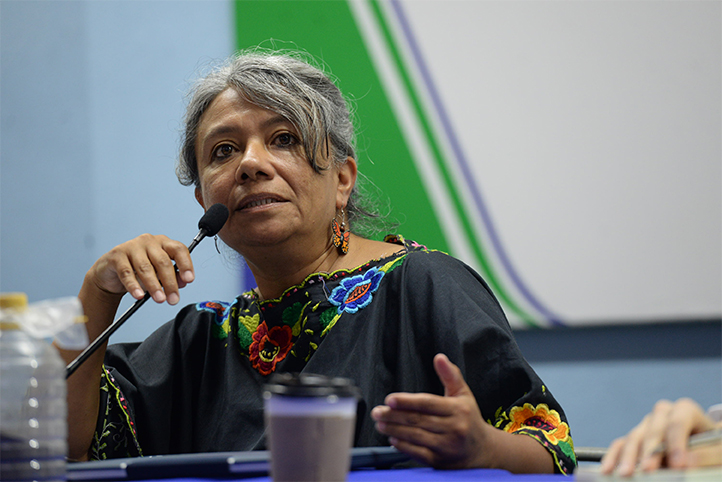 Gabriela Arias Hernández, académica de la Universidad Cultural Indígena de Michoacán 