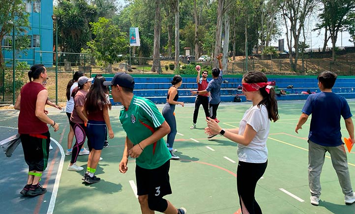 En la actividad “Handball-lito” participó comunidad universitaria para generar conciencia en torno a la discapacidad 