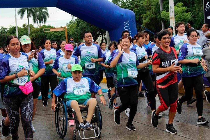 Se fortaleció la inclusión, la convivencia y el deporte con la carrera en la región, expresó la Vicerrectora 