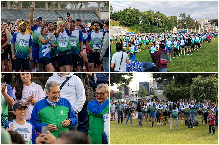 Ambiente festivo se vivió a lo largo de la Carrera Universitaria