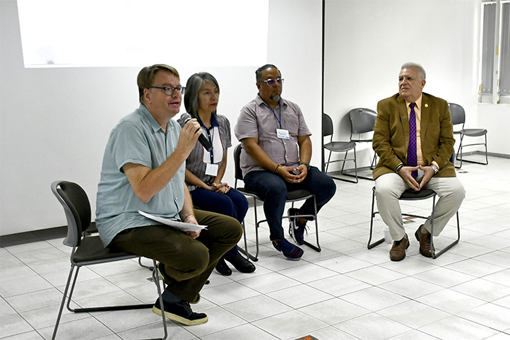 Gunther Dietz, Judith Pérez Castro, Jesús Reyes y Rubén Edel Navarro