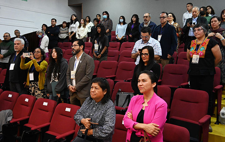 La inauguración del congreso de la RIEVIP tuvo lugar en el Auditorio de la Facultad de Música 