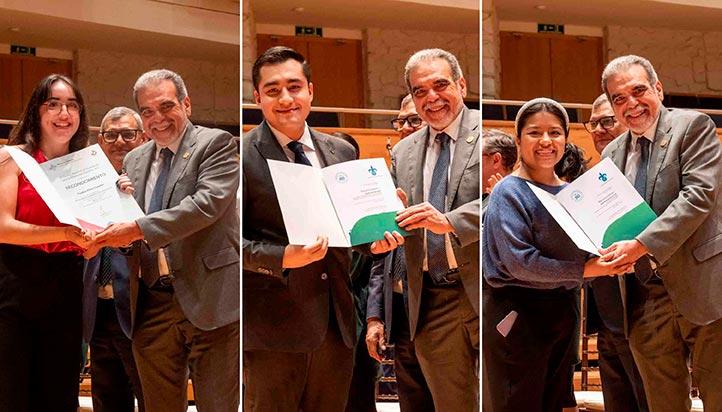 El rector Martín Aguilar Sánchez reconoció a estudiantes egresados de esta casa de estudios 