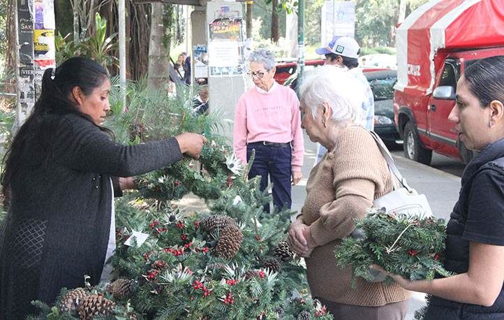 Estos productos los hacen a partir de las ramas de los pinos que son podados por ellas en esta temporada 