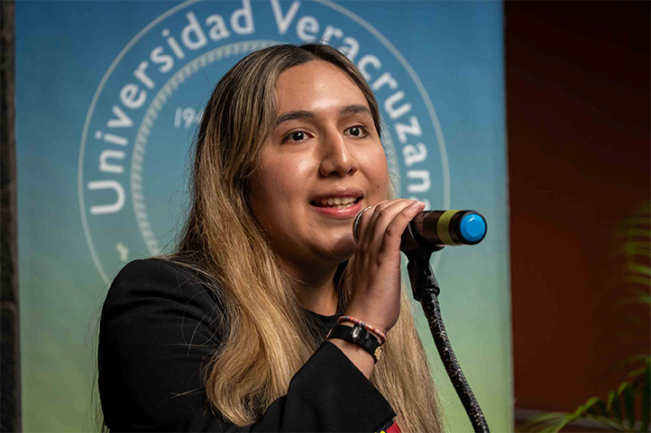 Ana Paola Morgado, alumna de Sociología y representante del Movimiento de Personas con Discapacidad 