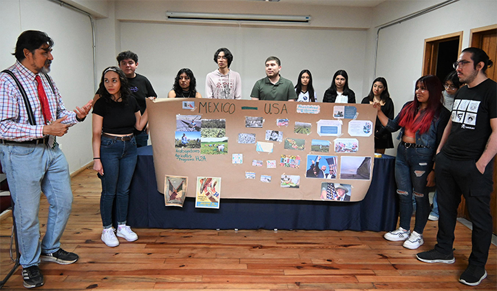 arlos Alberto Garrido, académico del PEAN y el IIH-S, fue el coordinador de la actividad estudiantil 