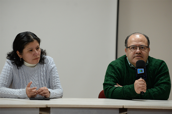 Argelia Ramírez, coordinadora del Pamir, y Daniel Romero, coordinador del PEAN de la UV 