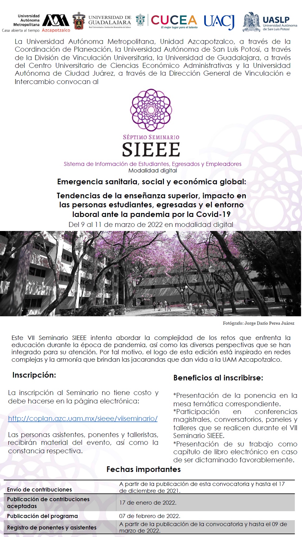 VII Seminario del Sistema de Información de Estudiantes, Egresados y  Empleadores (SIEEE) – Facultad de Química Farmacéutica Biológica