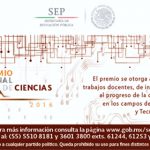 Imagen Premio Nacional de Ciencias 2016