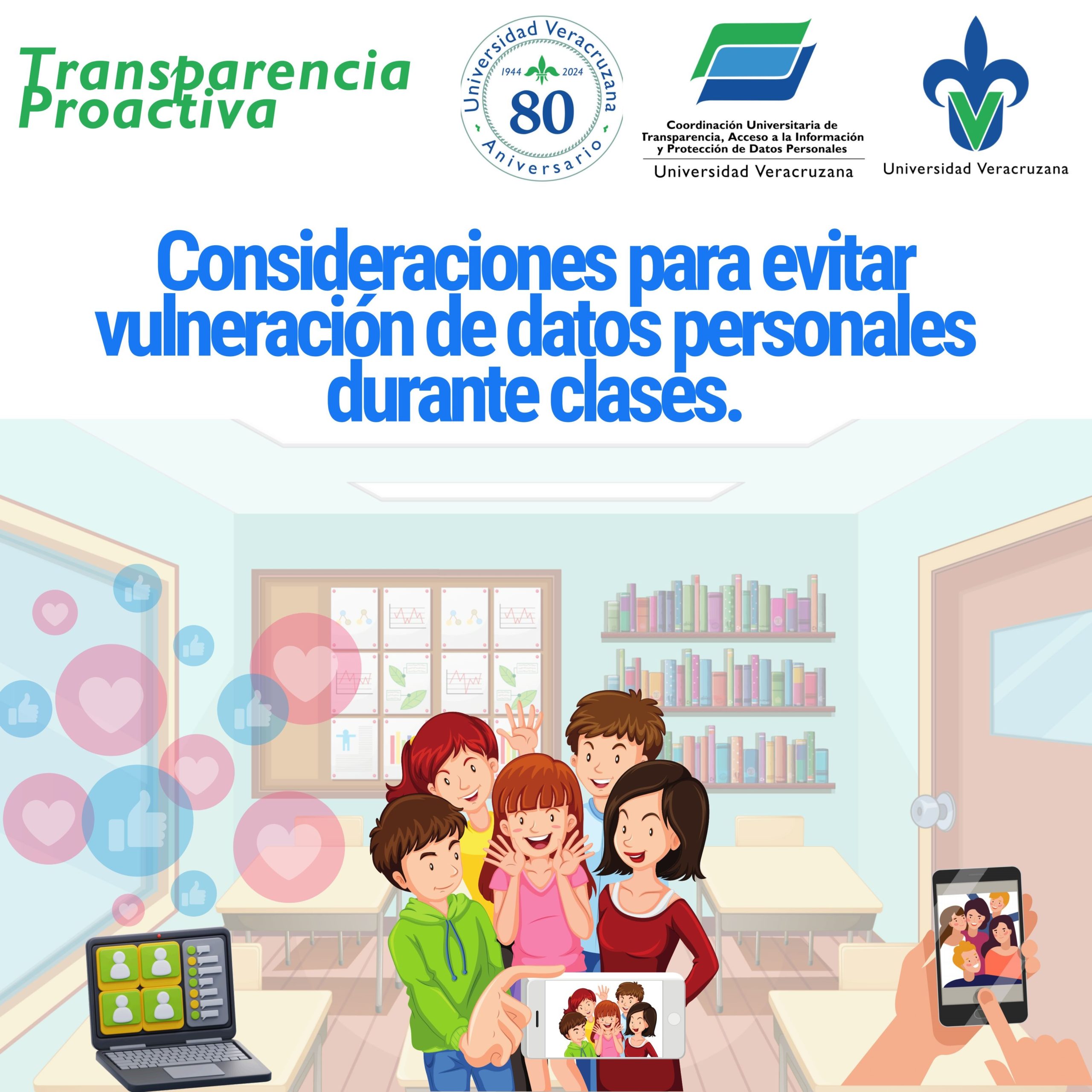 Consideraciones para evitar vulneración de datos personales durante clases